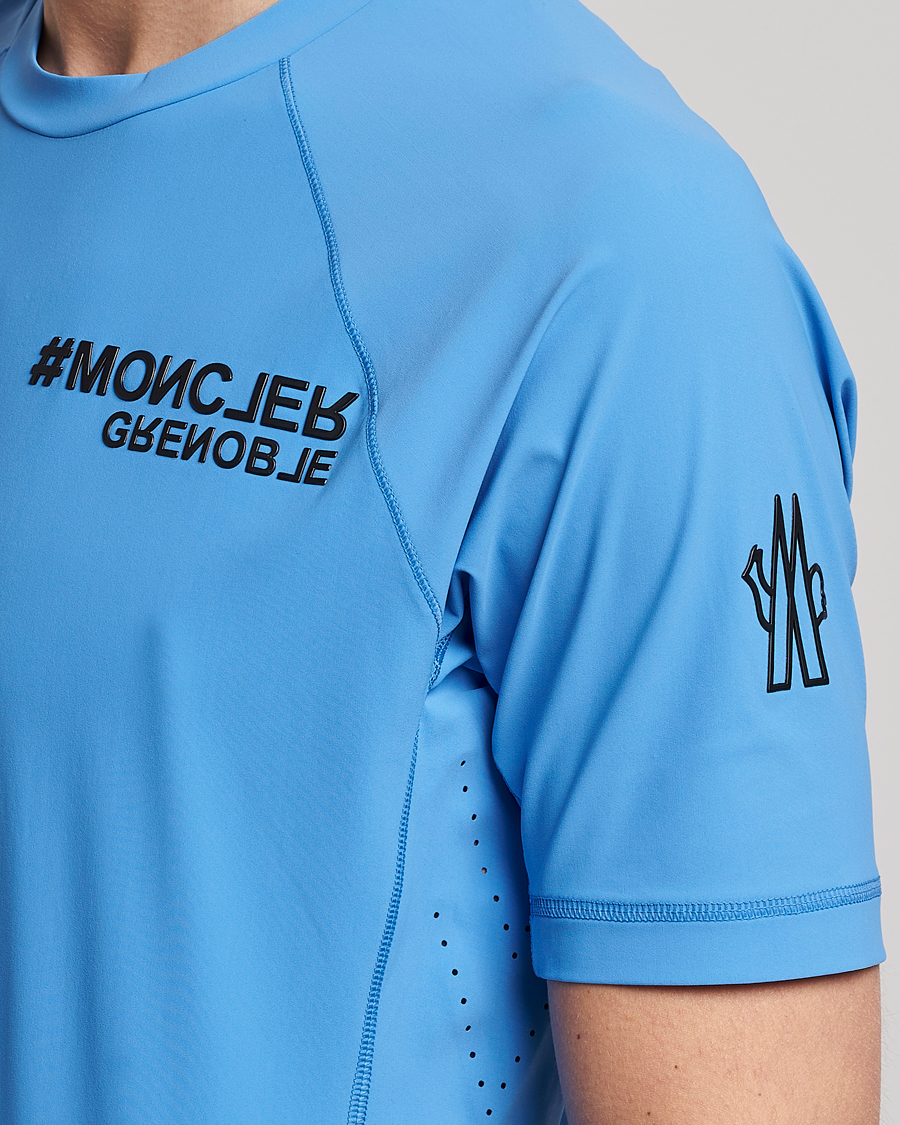 Herre | T-Shirts | Moncler Grenoble | Technical T-Shirt Light Blue