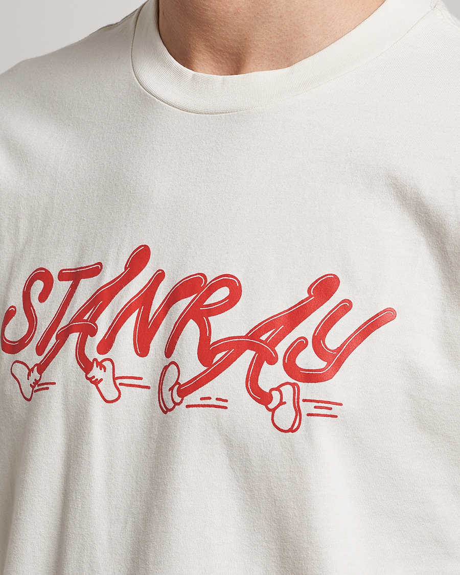 Herre | T-Shirts | Stan Ray | Running Crew Neck T-Shirt Natural