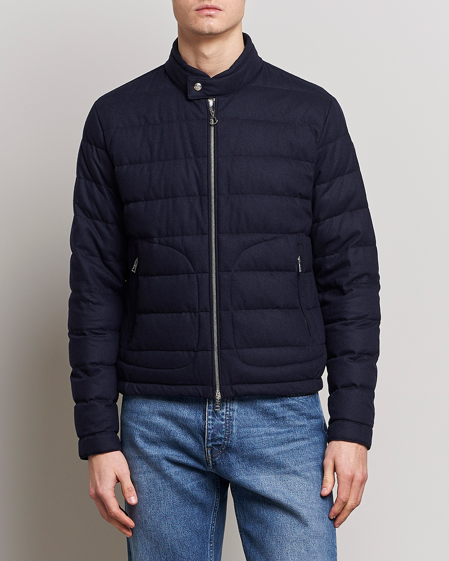 Herre |  | Moncler | Acorus Flannel Jacket Navy