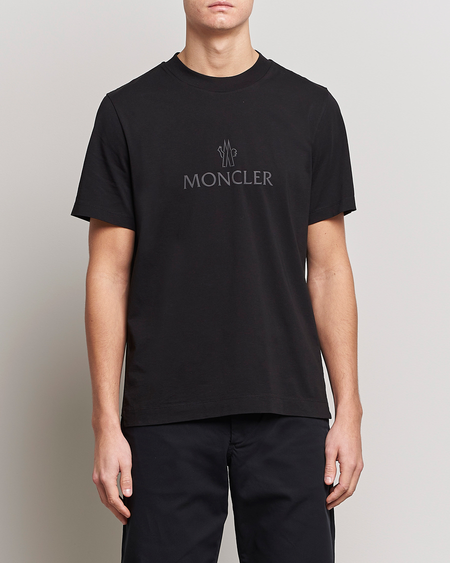 Herre |  | Moncler | Lettering T-Shirt Black