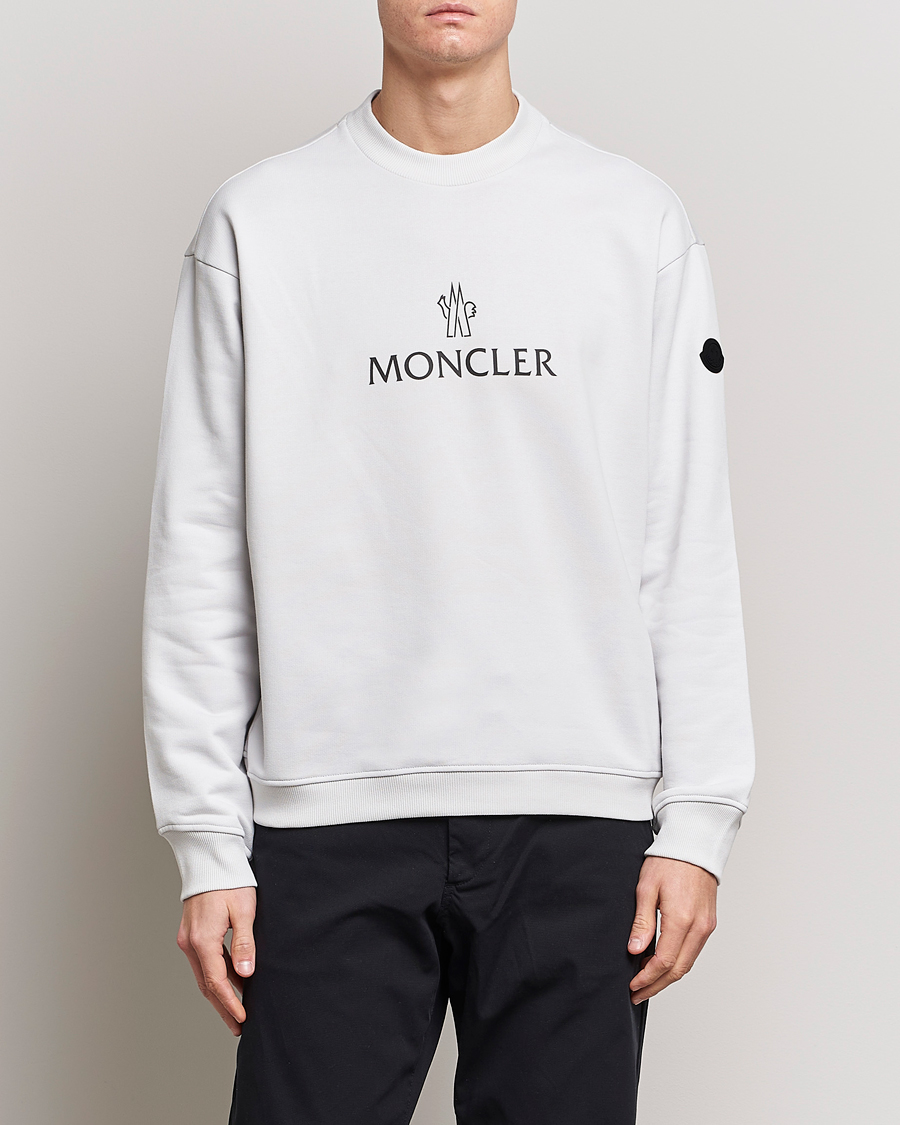 Herre |  | Moncler | Lettering Logo Sweatshirt White