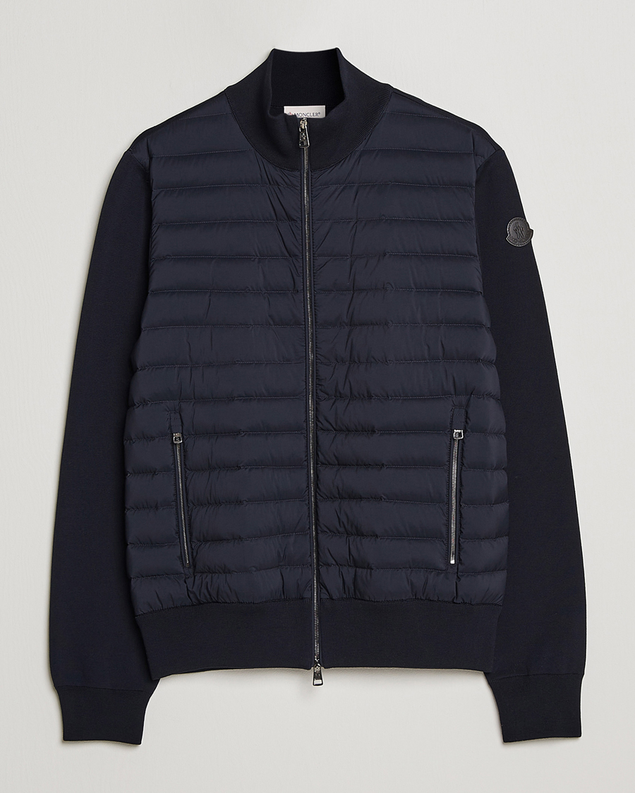 Herre | Gensere | Moncler | Hybrid Zip Cardigan Navy