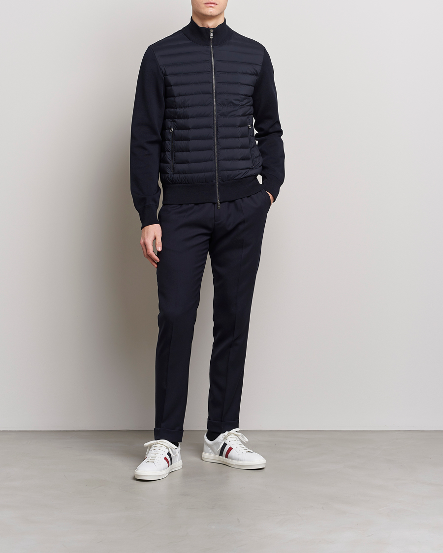 Herre | Gensere | Moncler | Hybrid Zip Cardigan Navy