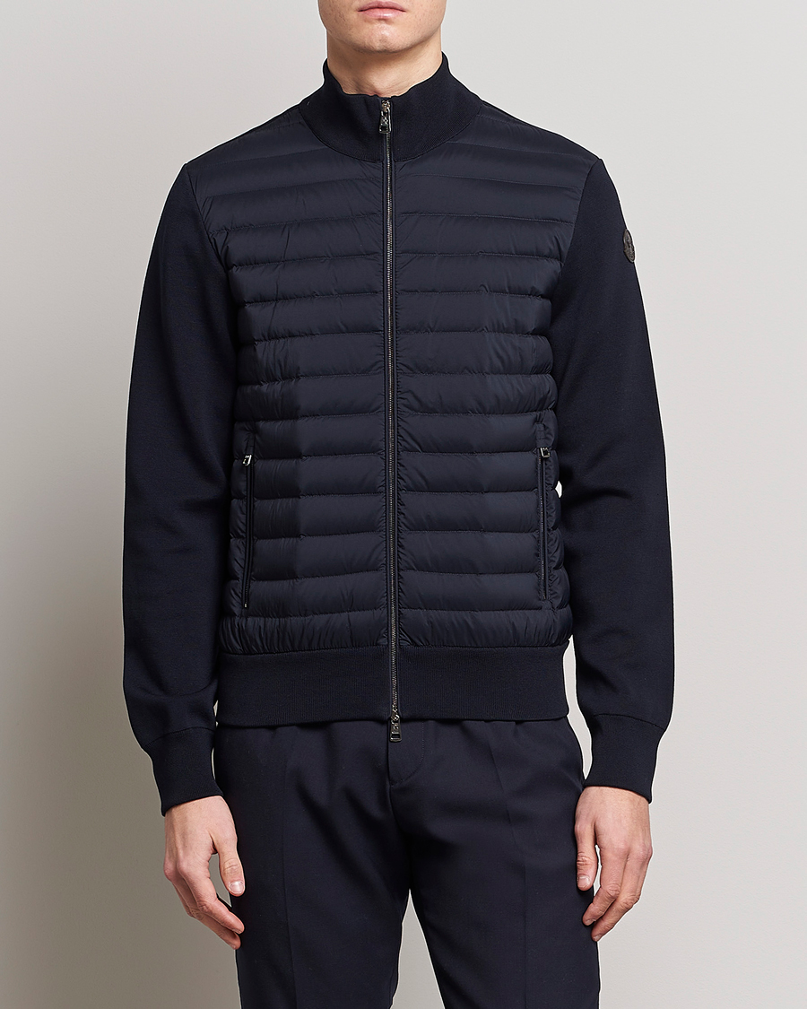 Herre | Gensere | Moncler | Hybrid Zip Cardigan Navy