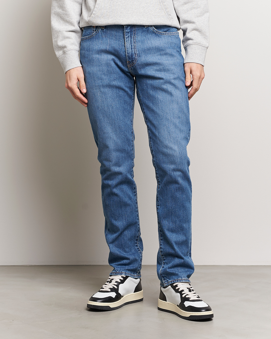 Herre | American Heritage | Levi's | 511 Slim Fit Stretch Jeans Dark Indigo Worn In