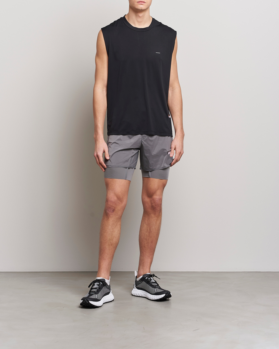 Herre | T-Shirts | Satisfy | AuraLIte Muscle Tee Black