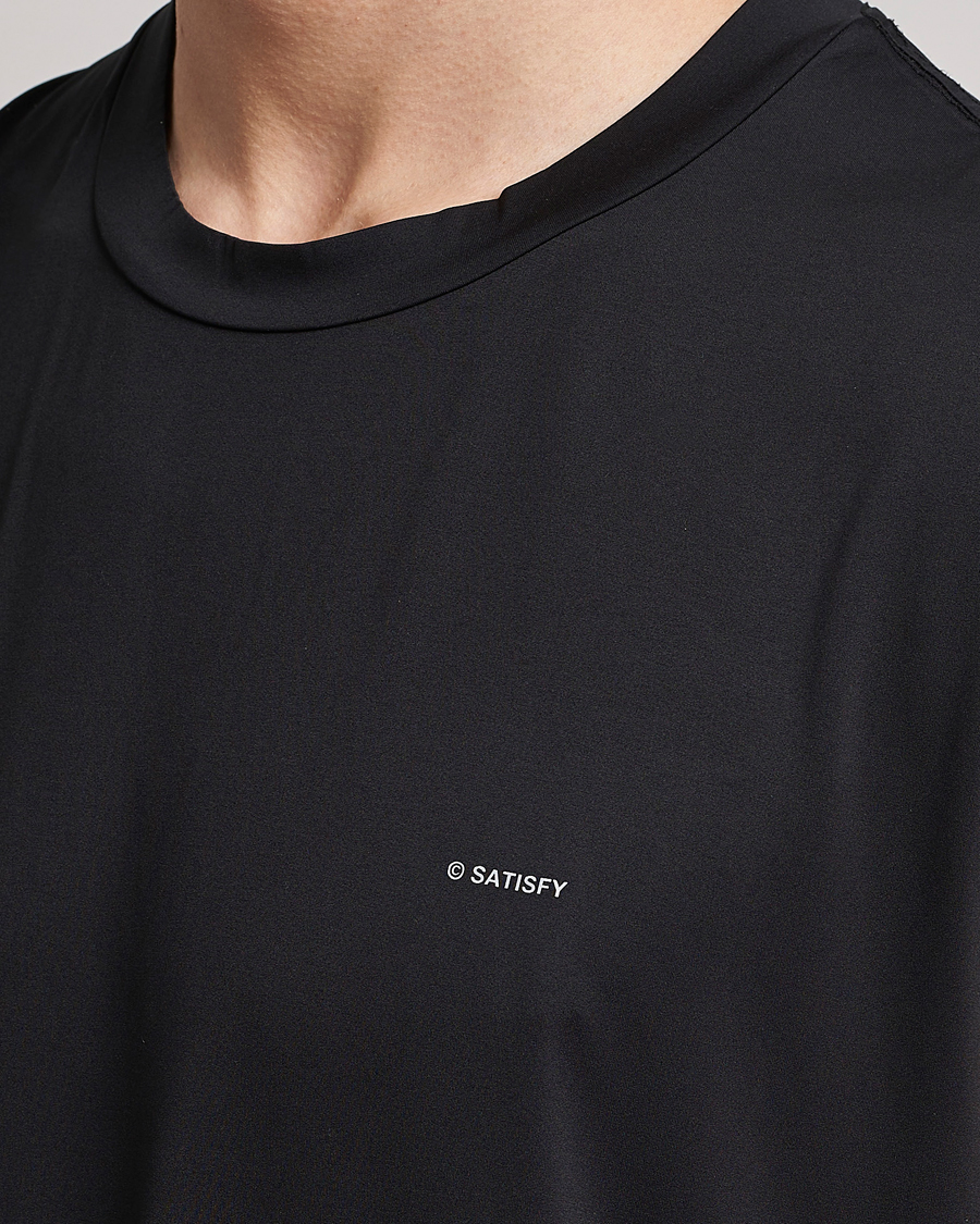 Herre | T-Shirts | Satisfy | AuraLIte Muscle Tee Black