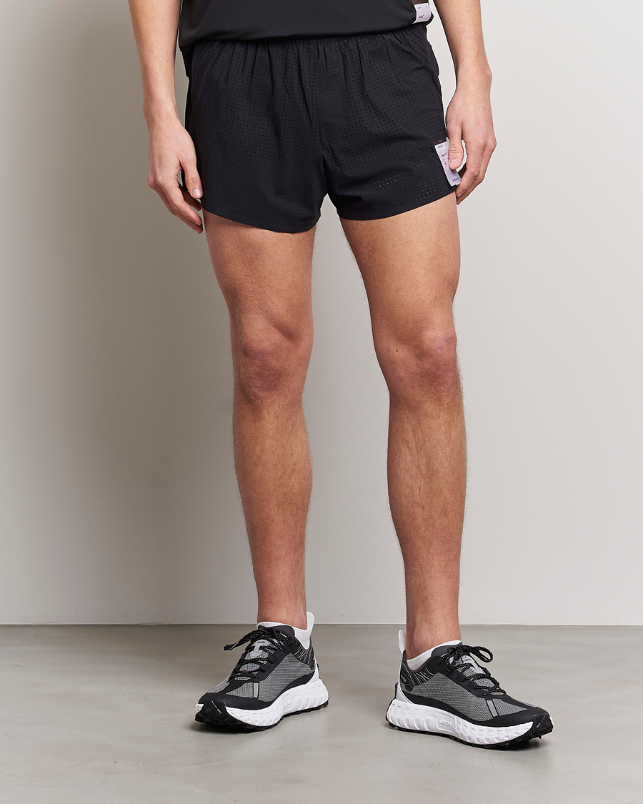 Herre | Funksjonsshorts | Satisfy | Space-O 2.5 Inch Shorts Black