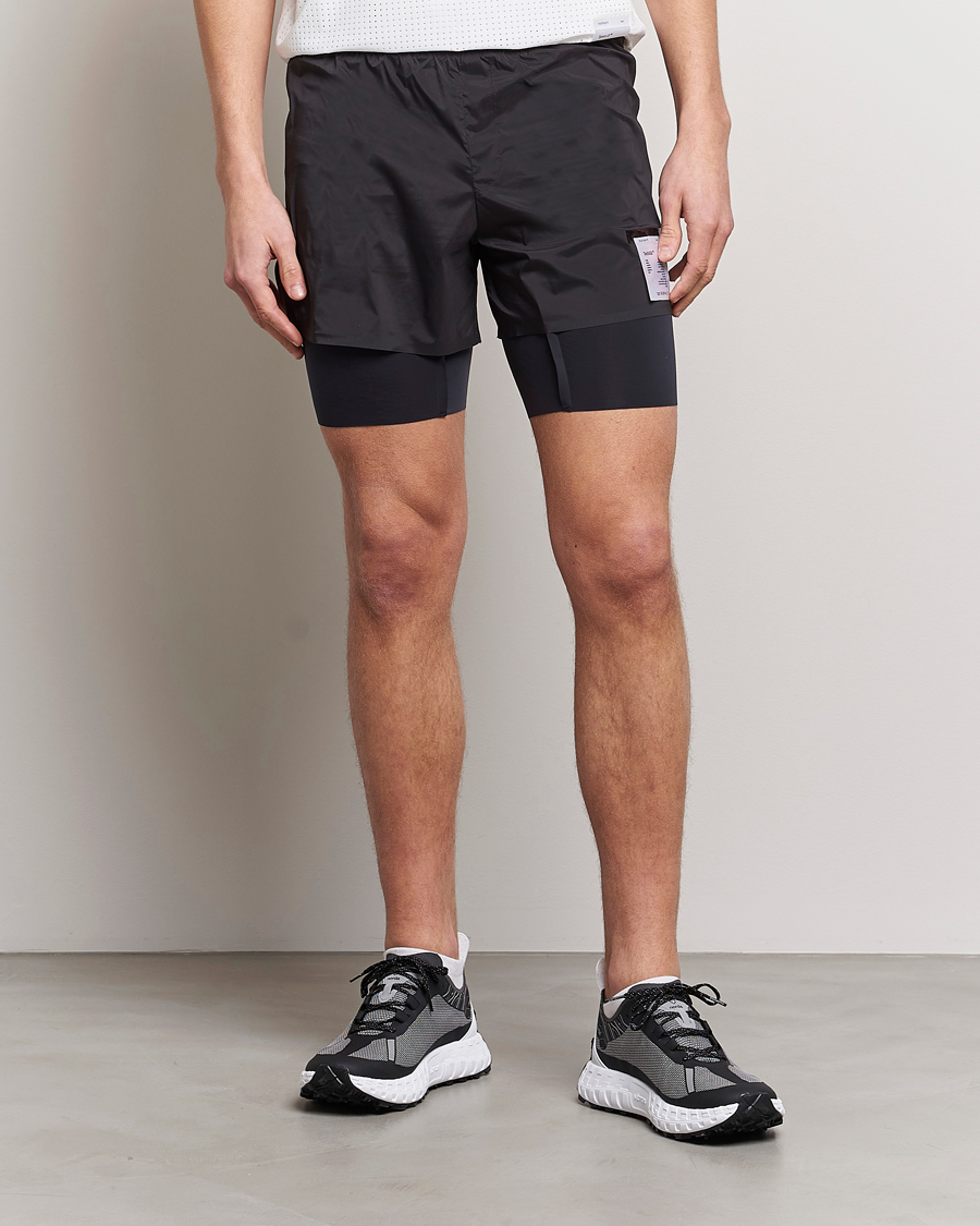 Herre | | Satisfy | TechSilk 8 Inch Shorts Black
