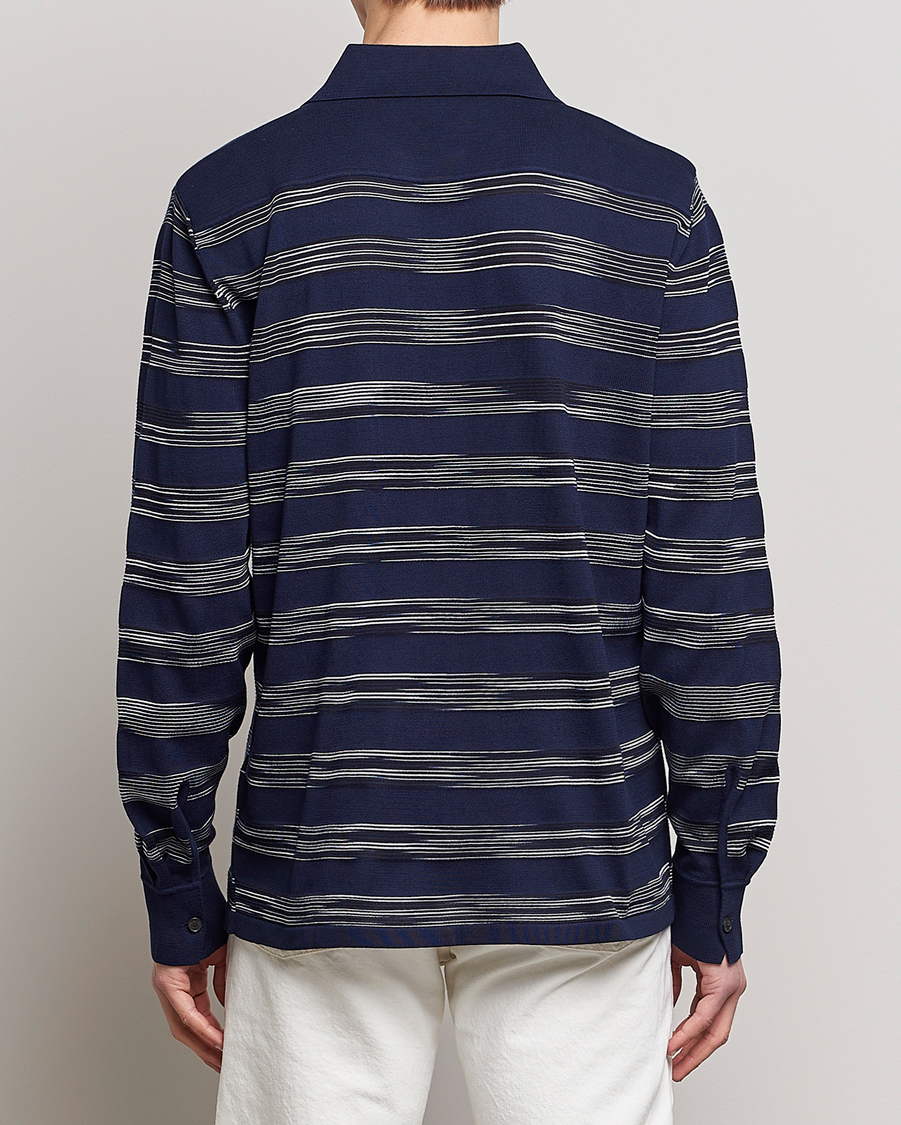Herre | Skjorter | Missoni | Space Dye Knitted Shirt Black/Navy