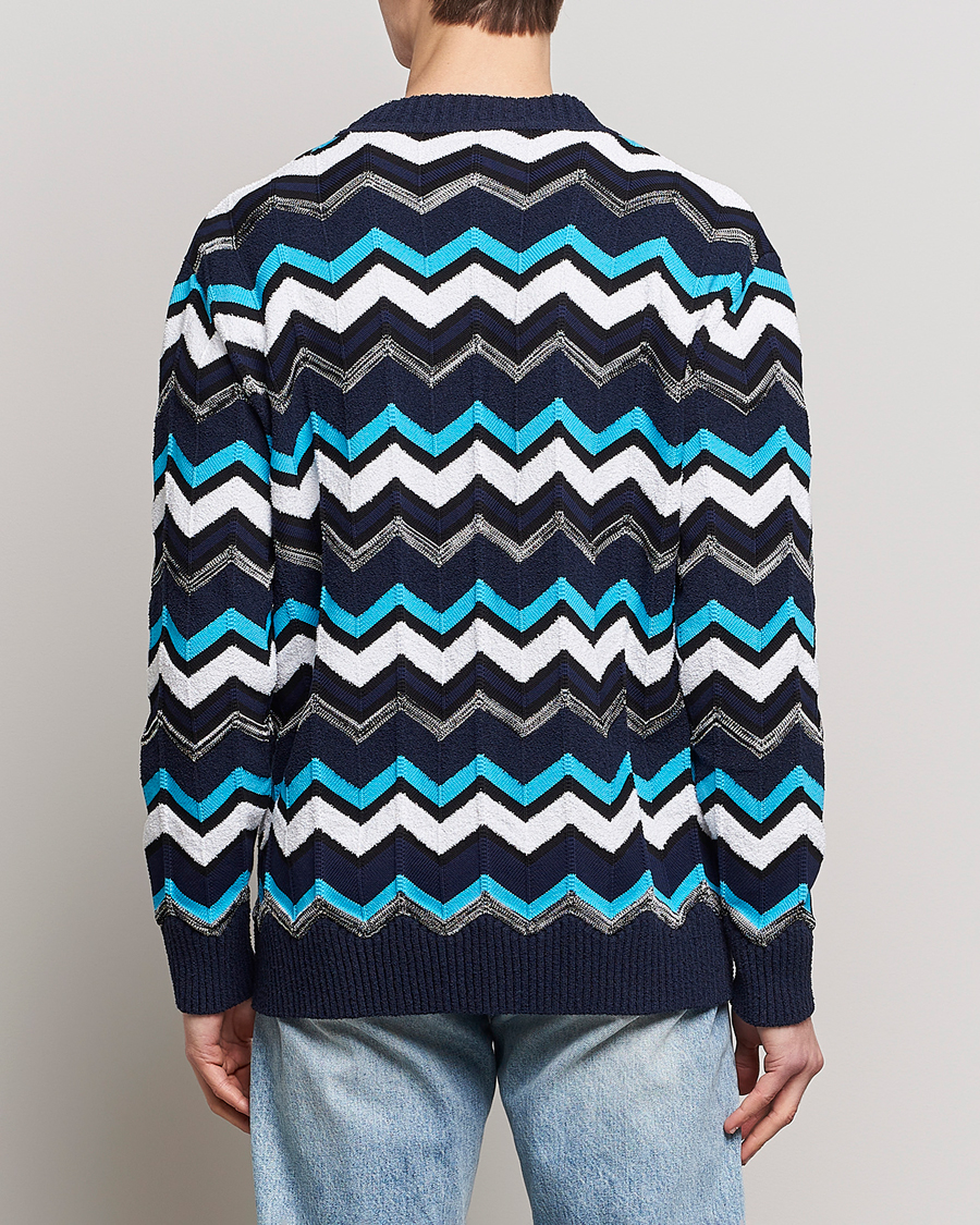 Herre | Gensere | Missoni | Maxi Cardigan Navy/White