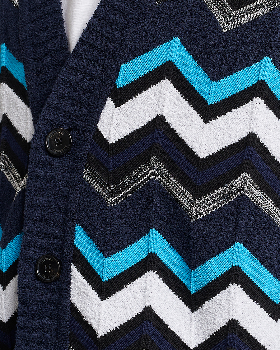 Herre | Gensere | Missoni | Maxi Cardigan Navy/White