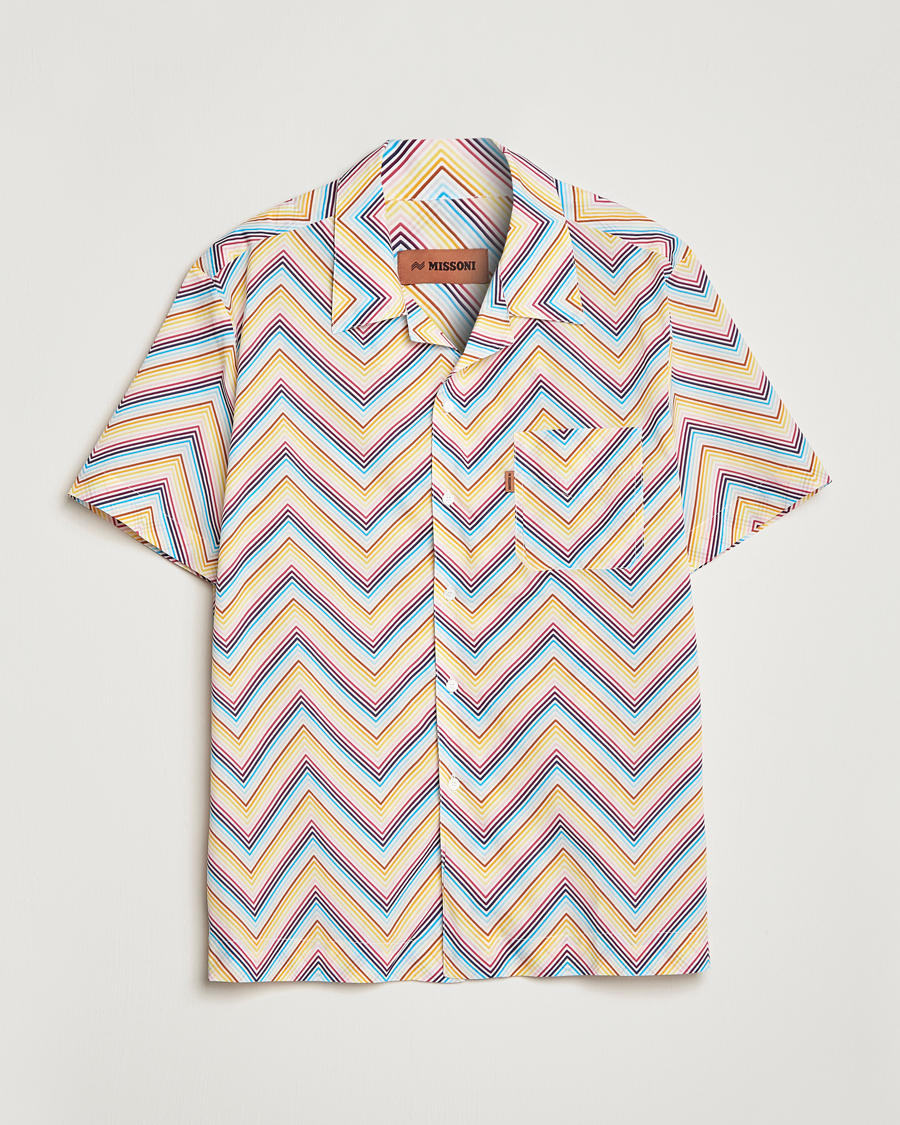 Herre | Skjorter | Missoni | Zig Zag Short Sleeve Shirt Multicolor