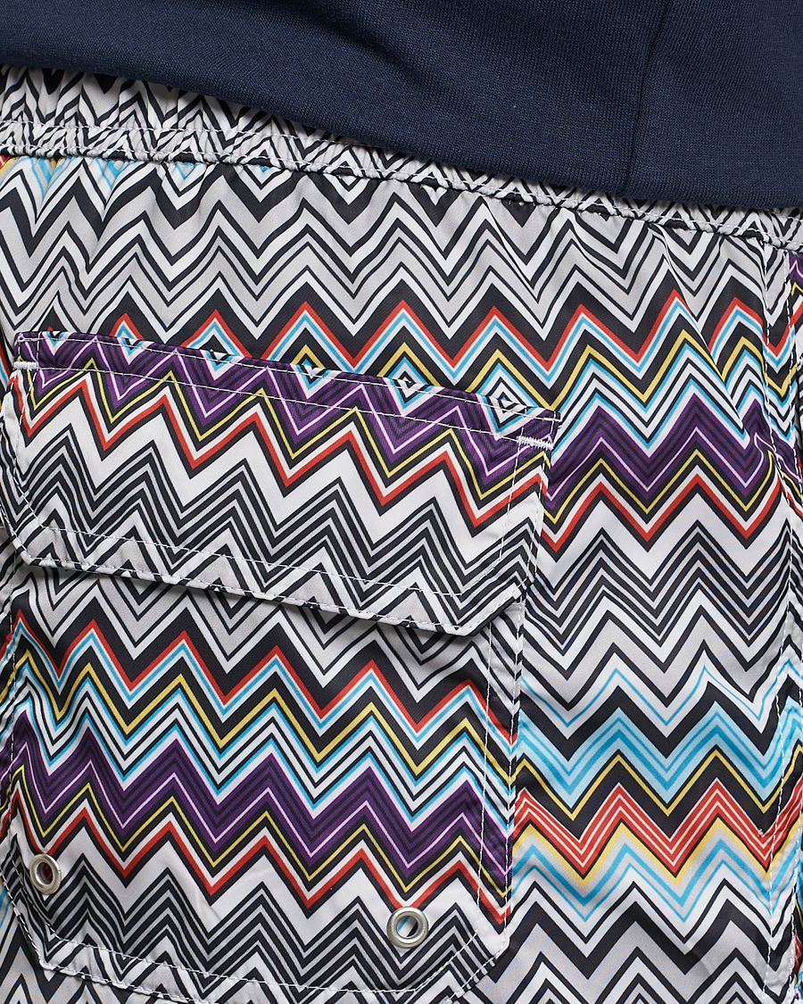 Herre | Badeshorts | Missoni | Zig Zag Swim Trunks Grey/Violet