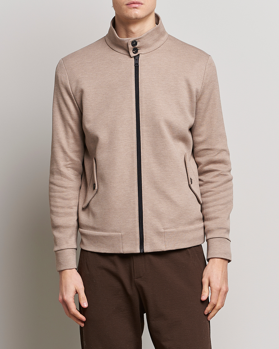 Herre | Jakker | Harris Wharf London | Loro Piana Cavalry Twill Harrington Jacket Oat