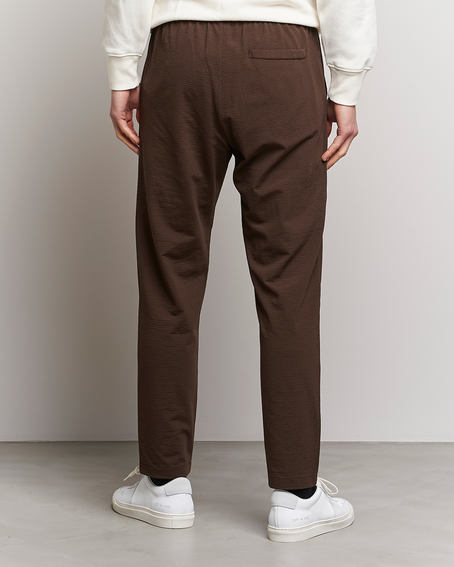 Herre | Bukser | Harris Wharf London | Coolmax Seersucker Trouser Brown