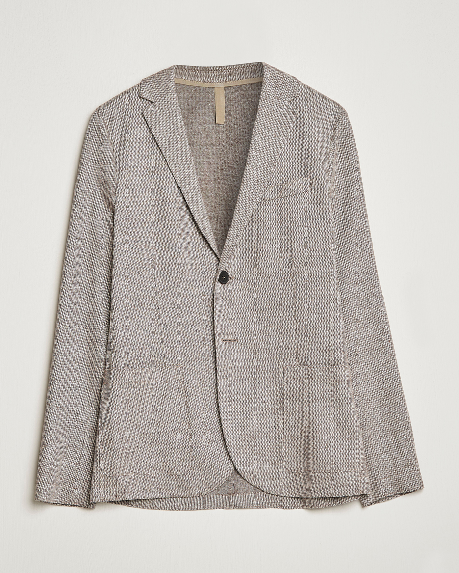 Herre | Dressjakker | Harris Wharf London | Linen Blend Blazer Tobacco