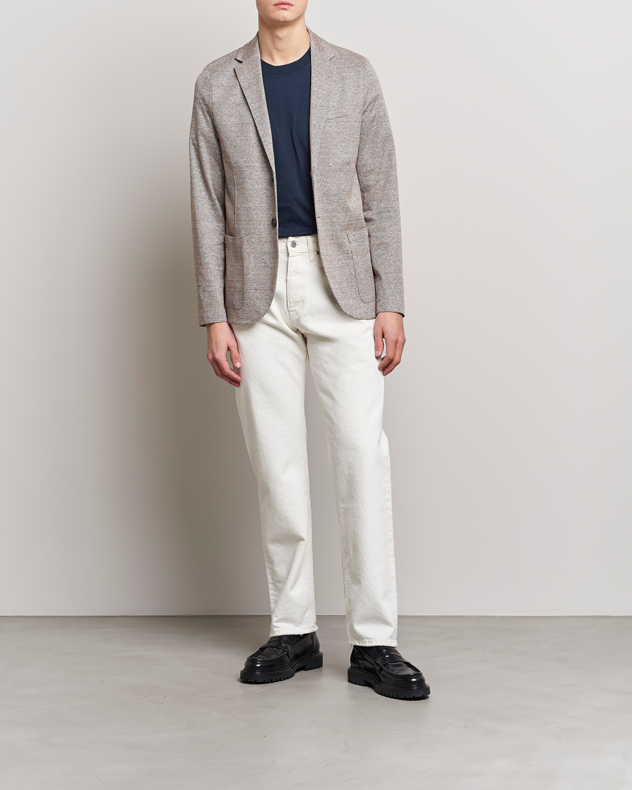 Herre | Dressjakker | Harris Wharf London | Linen Blend Blazer Tobacco