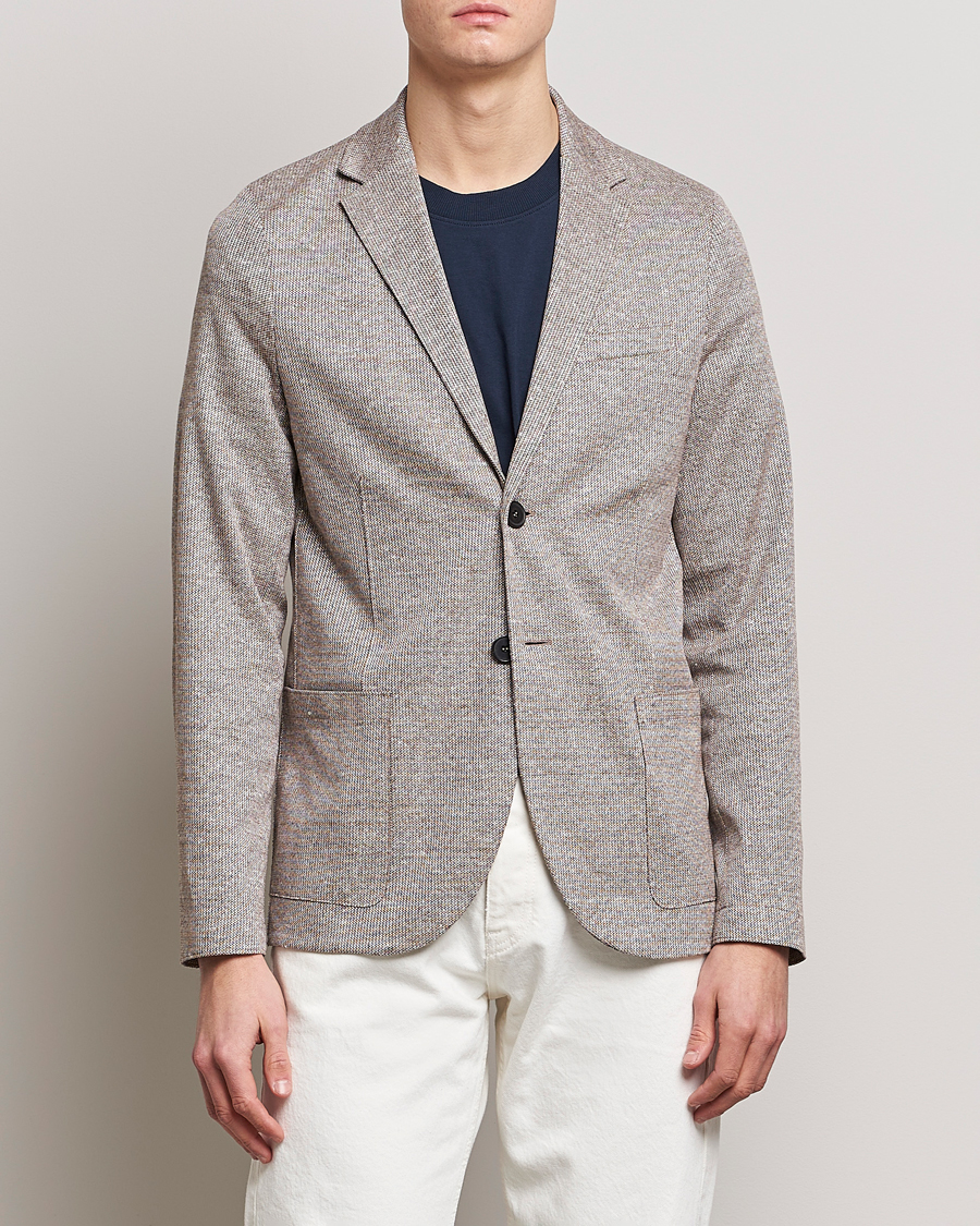 Herre | Dressjakker | Harris Wharf London | Linen Blend Blazer Tobacco