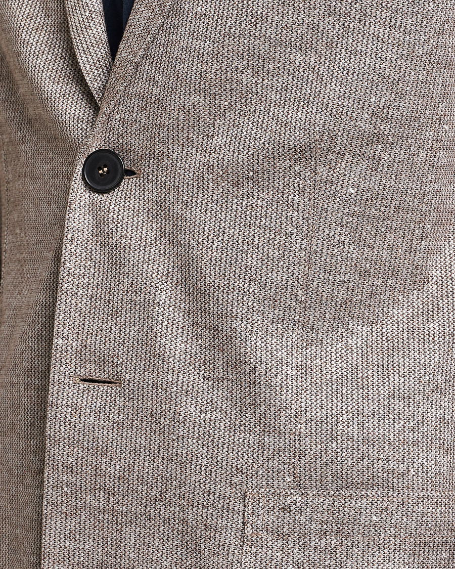 Herre | Dressjakker | Harris Wharf London | Linen Blend Blazer Tobacco