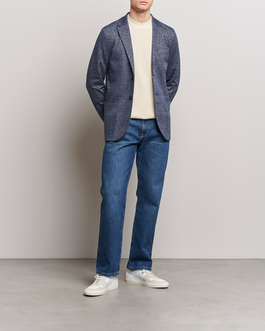 Herre | Dressjakker | Harris Wharf London | Linen Blend Blazer Denim