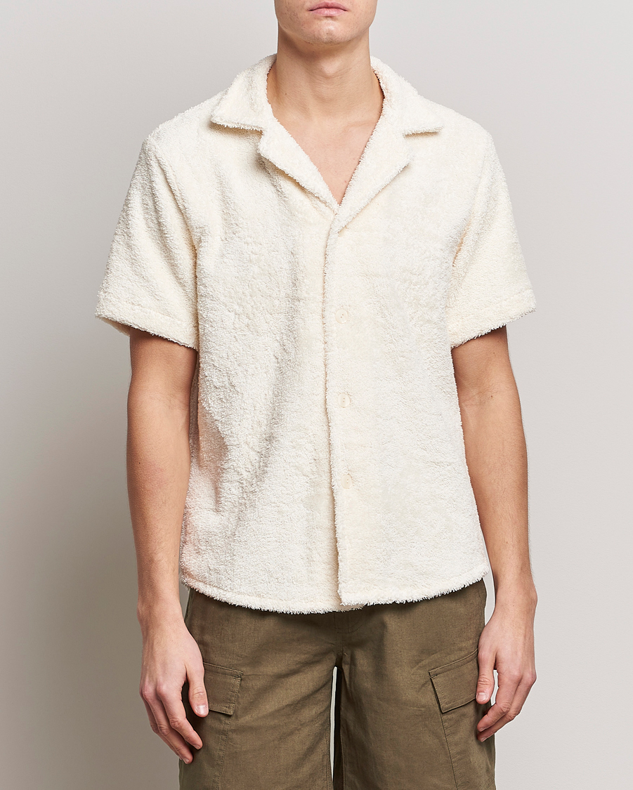 Herre | Kortermede skjorter | OAS | Cuba Ruggy Shirt Off White