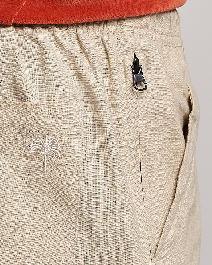 Herre | Shorts | OAS | Cargo Linen Shorts Beige