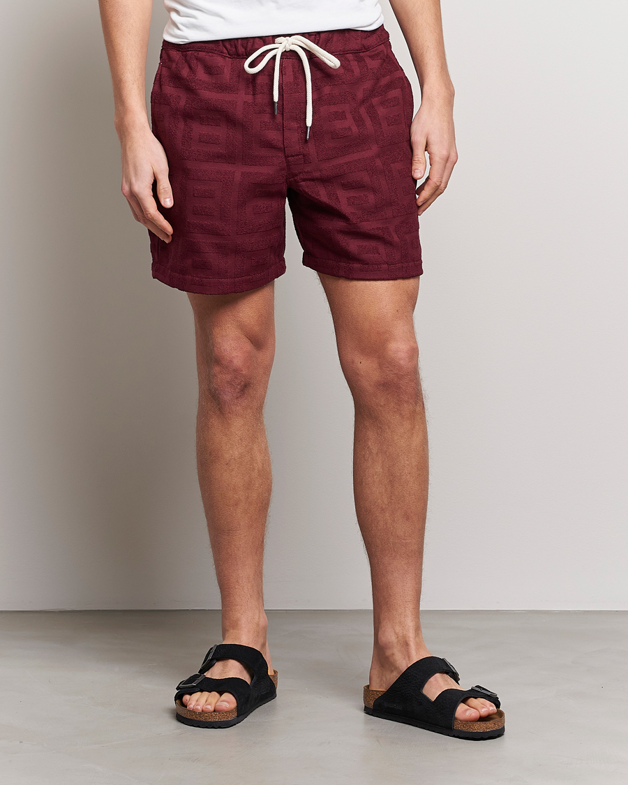 Herre | Joggebukseshorts | OAS | Terry Shorts Burgundy