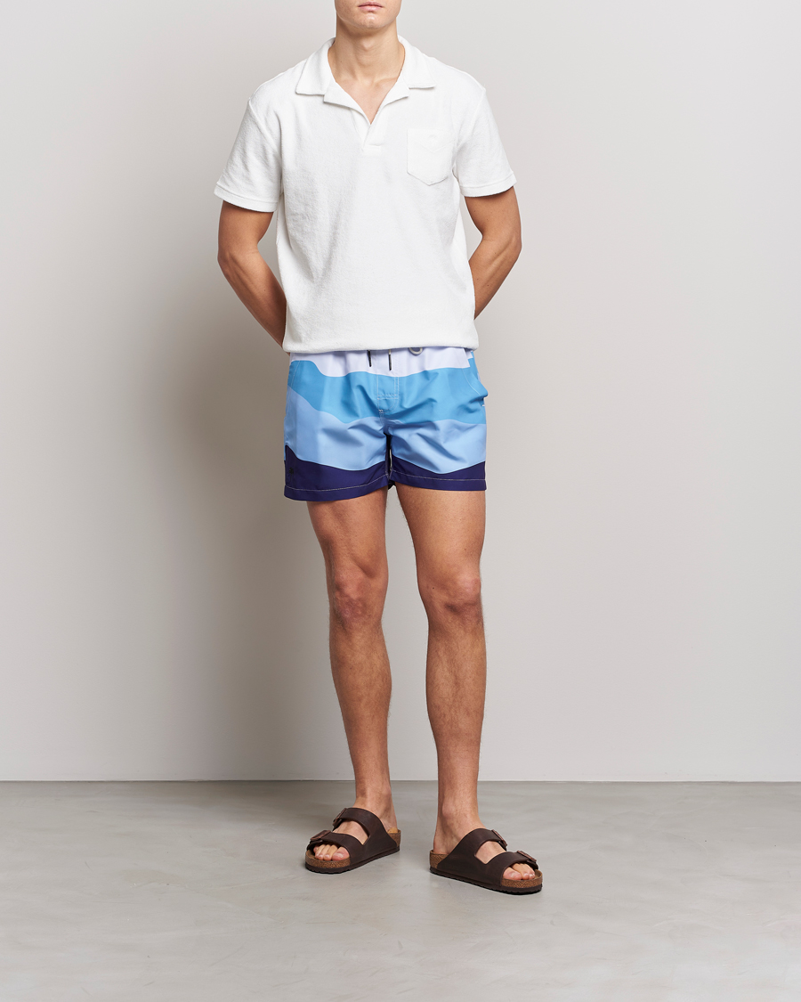 Herre | Badeshorts | OAS | Printed Swimshorts Ice Wave