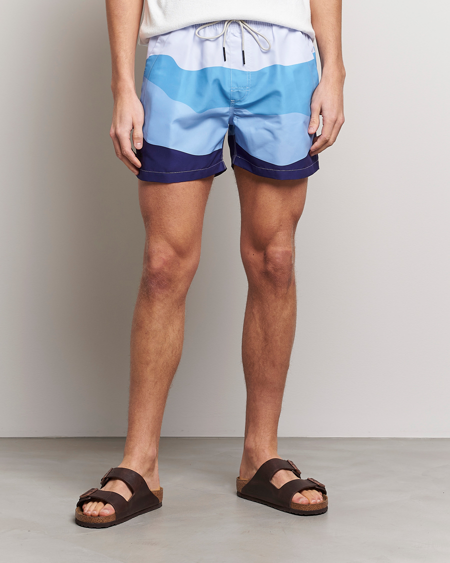 Herre | Badeshorts | OAS | Printed Swimshorts Ice Wave