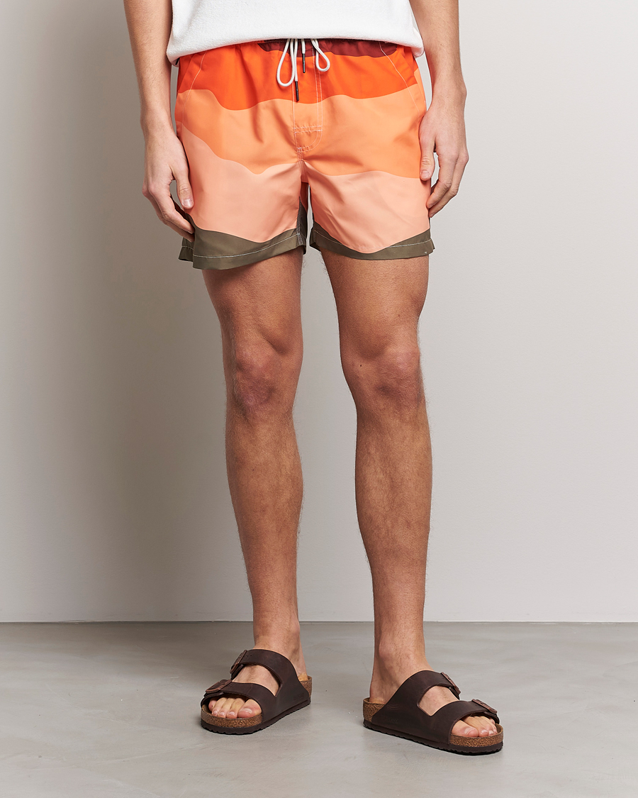 Herre | OAS | OAS | Printed Swimshorts Fire Wave