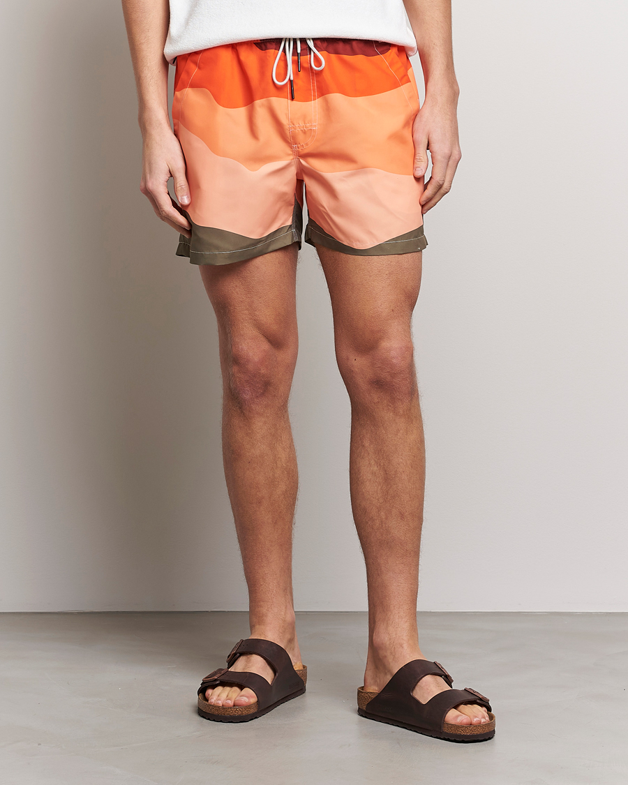 Herre | Badeshorts | OAS | Printed Swimshorts Fire Wave