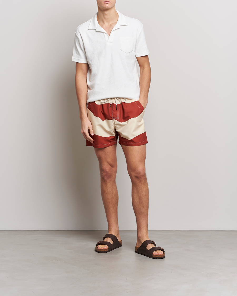 Herre | Badeshorts | OAS | Printed Swimshorts Amber Dune