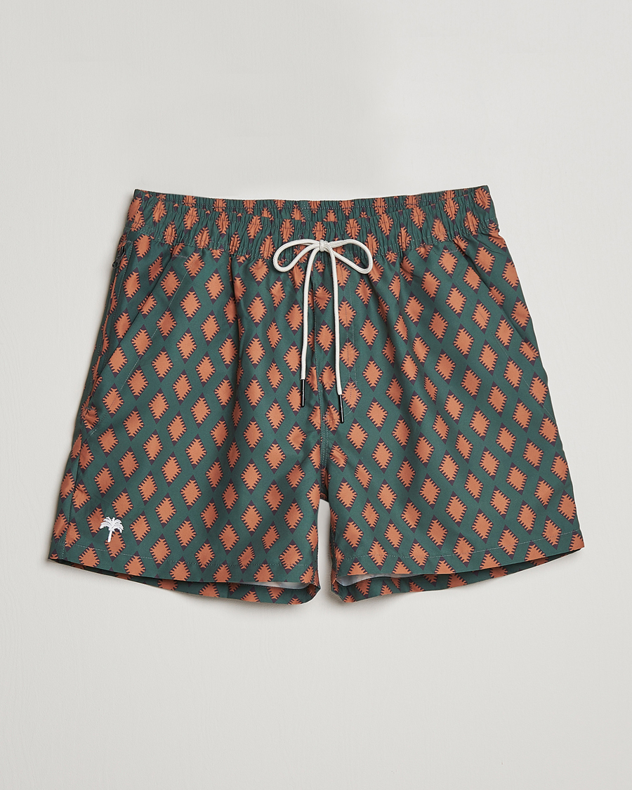 Herre | Badeshorts | OAS | Printed Swimshorts Smokin Rustic