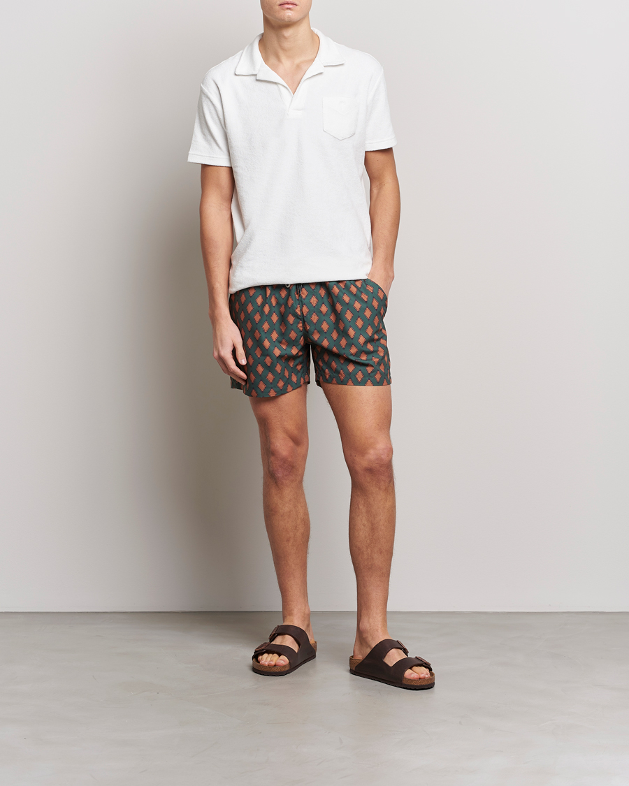 Herre | Badeshorts | OAS | Printed Swimshorts Smokin Rustic