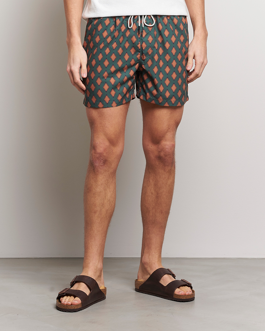 Herre | Badeshorts | OAS | Printed Swimshorts Smokin Rustic