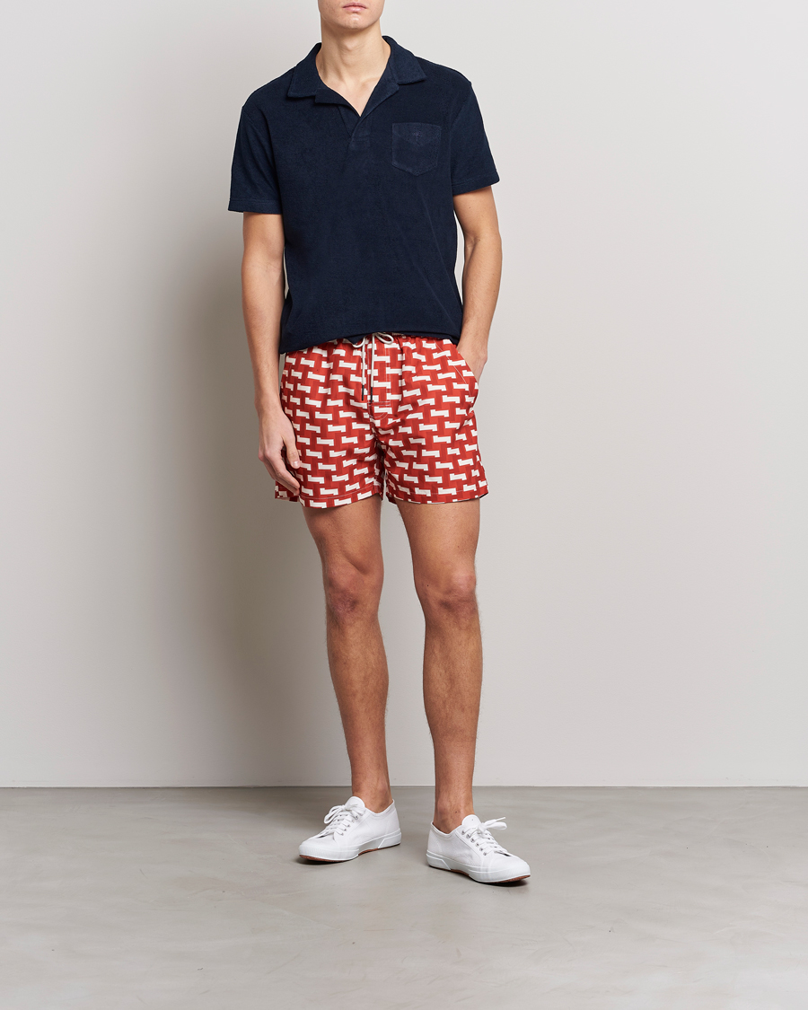 Herre | Badeshorts | OAS | Printed Swimshorts Layer Zig