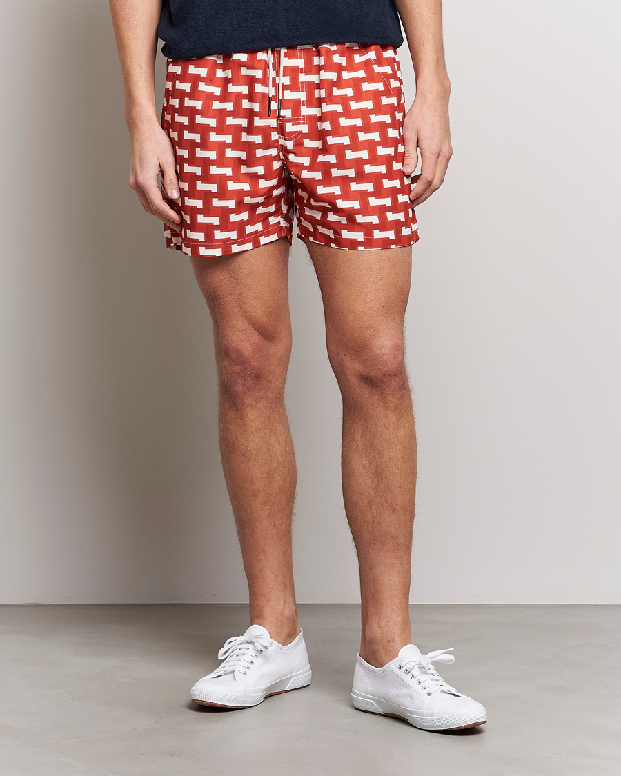 Herre | Badeshorts | OAS | Printed Swimshorts Layer Zig