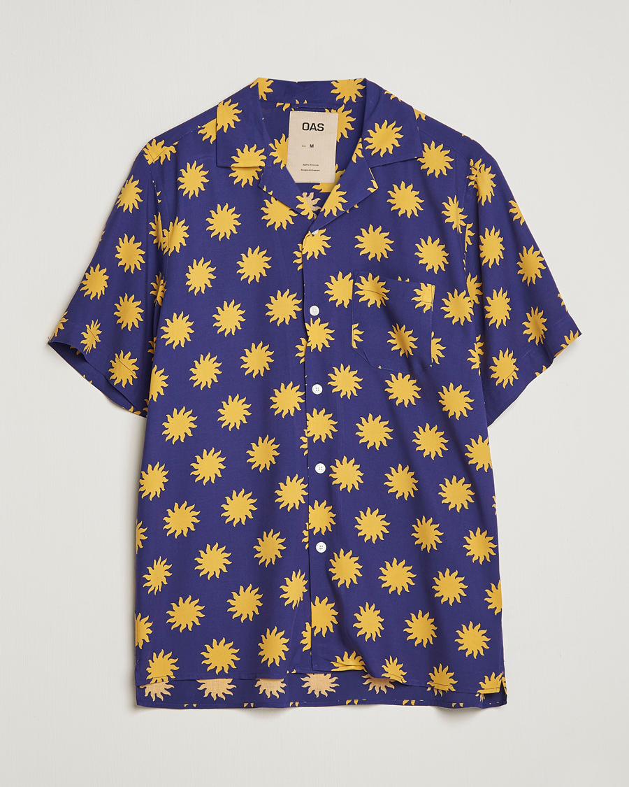 Herre | Skjorter | OAS | Viscose Resort Short Sleeve Shirt Sunday Sun