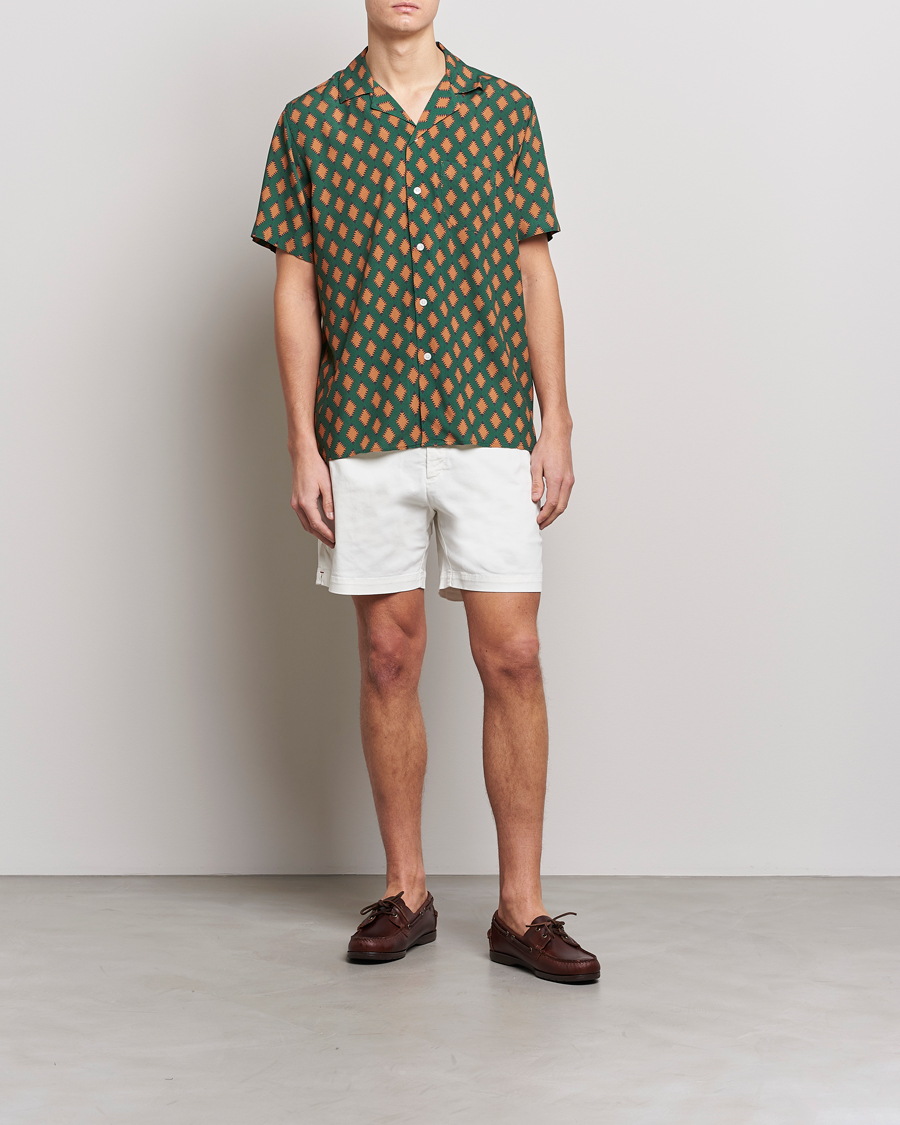 Herre | Skjorter | OAS | Viscose Resort Short Sleeve Shirt Smokin Rustic