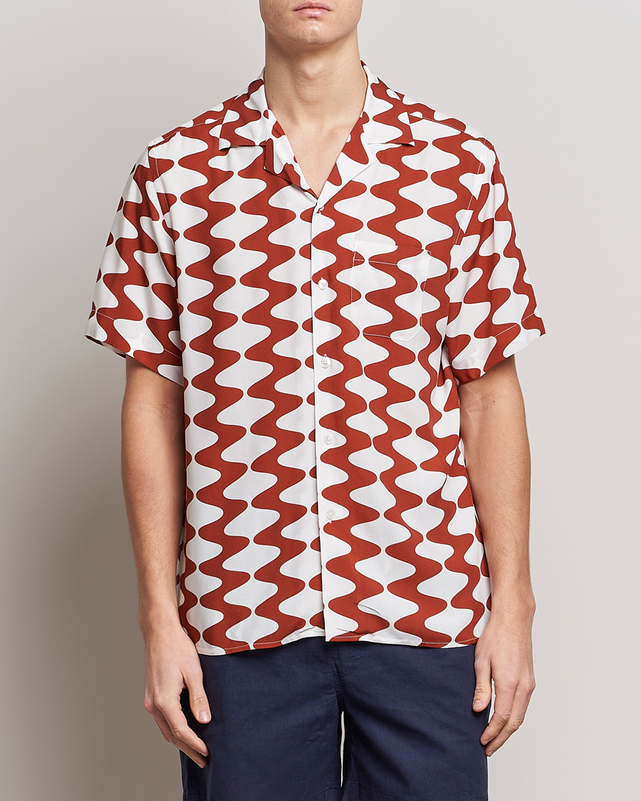 Herre | Skjorter | OAS | Viscose Resort Short Sleeve Shirt Big Lauda