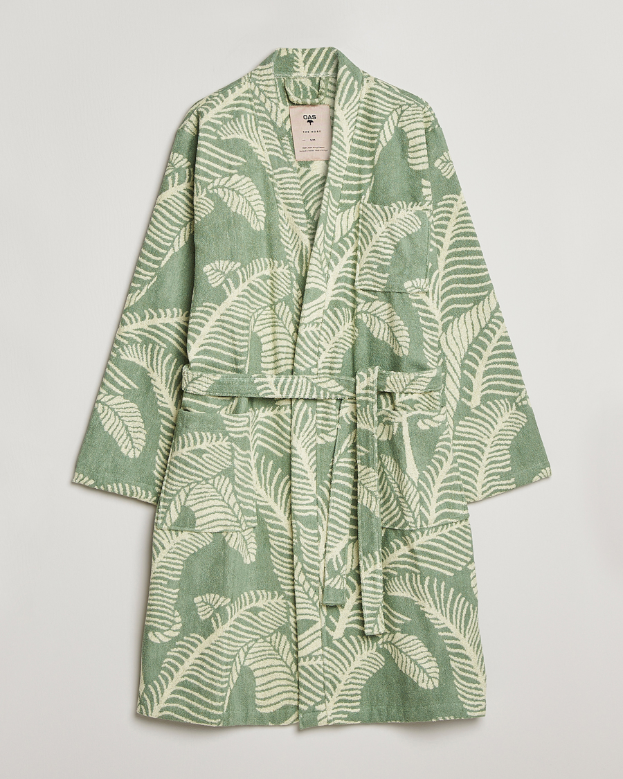 Herre | Pyjamaser og badekåper | OAS | Terry Robe Banana Leaf