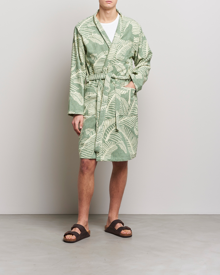 Herre | Pyjamaser og badekåper | OAS | Terry Robe Banana Leaf