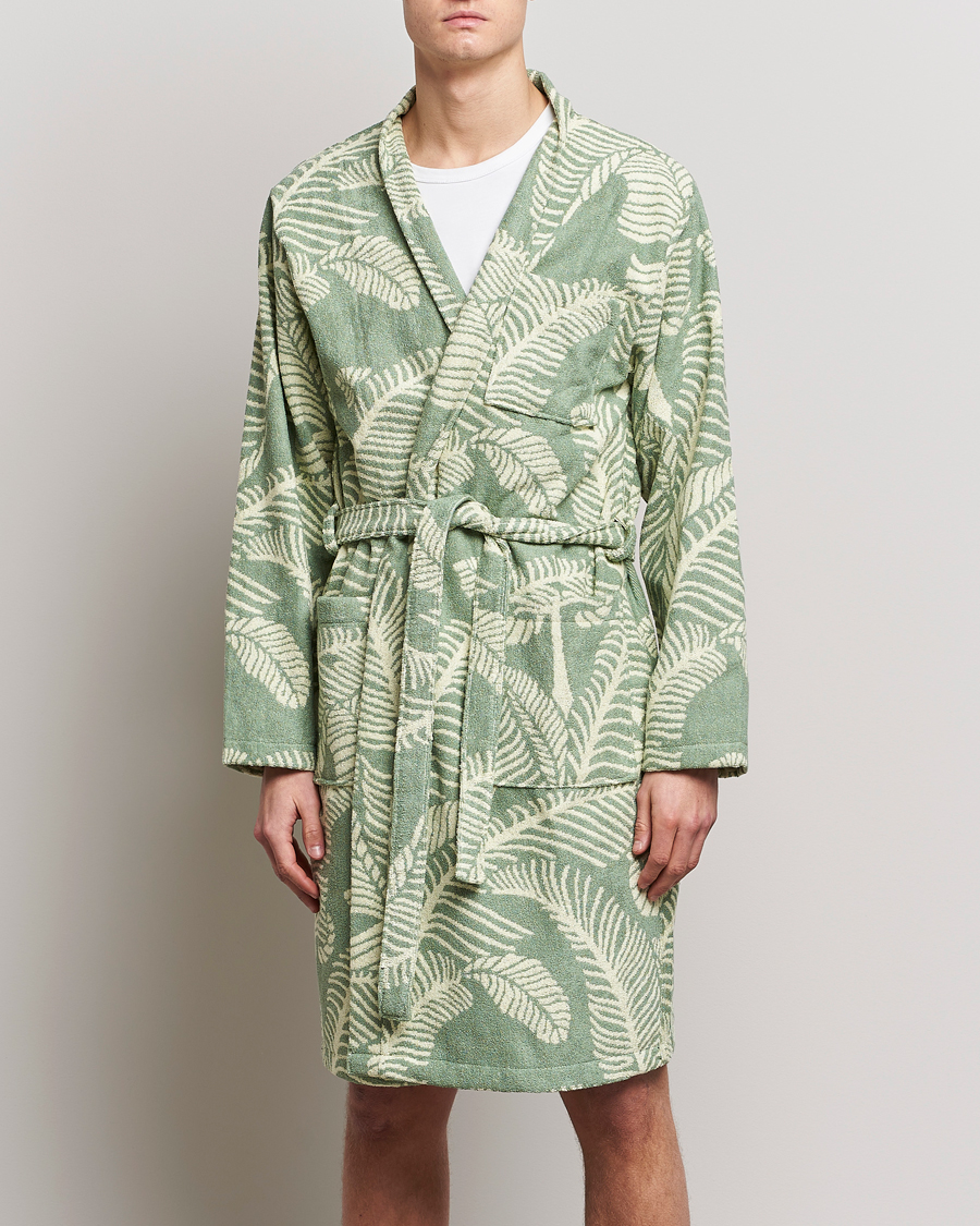 Men | Pyjamas & Robes | OAS | Terry Robe Banana Leaf