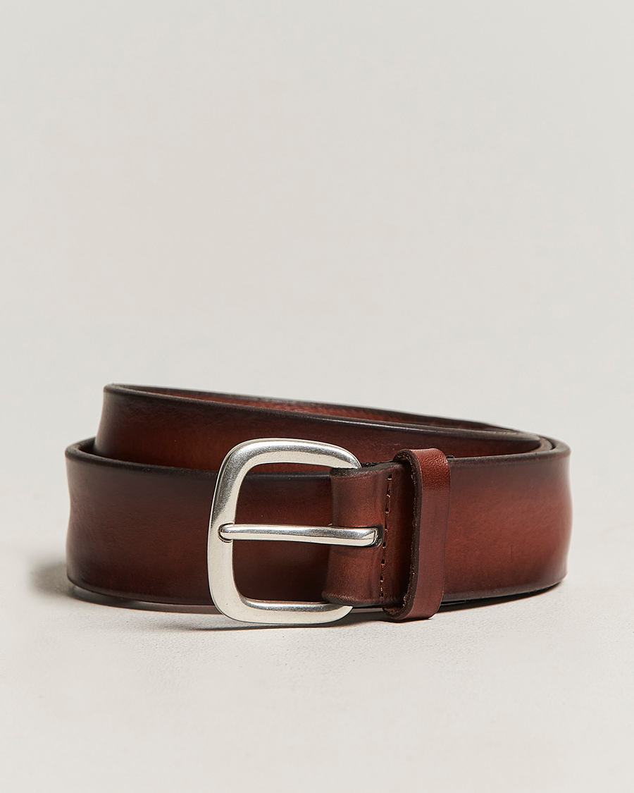 Herre | Orciani Vachetta Soft Leather Belt 3,5 cm Brown | Orciani | Vachetta Soft Leather Belt 3,5 cm Brown