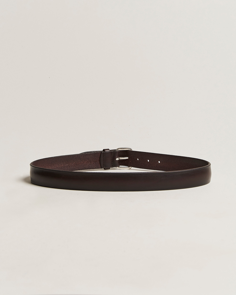 Herre |  | Orciani | Vachetta Soft Leather Belt 3,5 cm Dark Brown