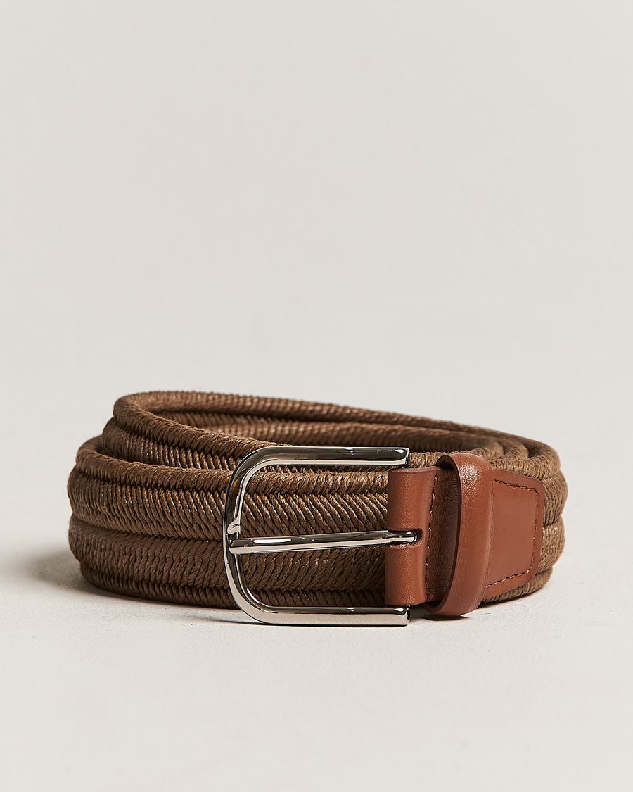 Herre | Orciani Elasticated Belt 3,5 cm Cognac | Orciani | Elasticated Belt 3,5 cm Cognac