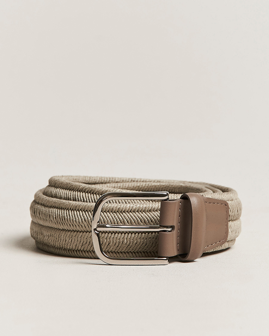 Herre | Orciani Elasticated Belt 3,5 cm Grey | Orciani | Elasticated Belt 3,5 cm Grey