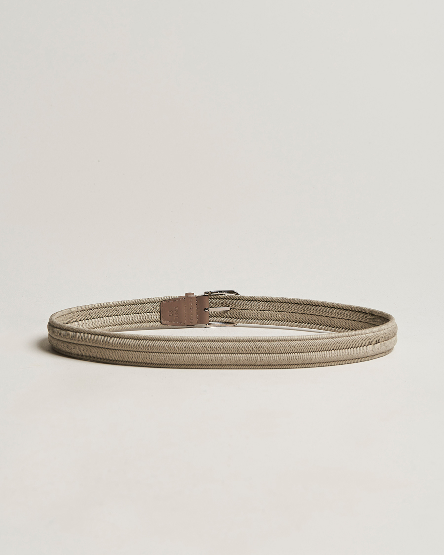 Herre |  | Orciani | Elasticated Belt 3,5 cm Grey