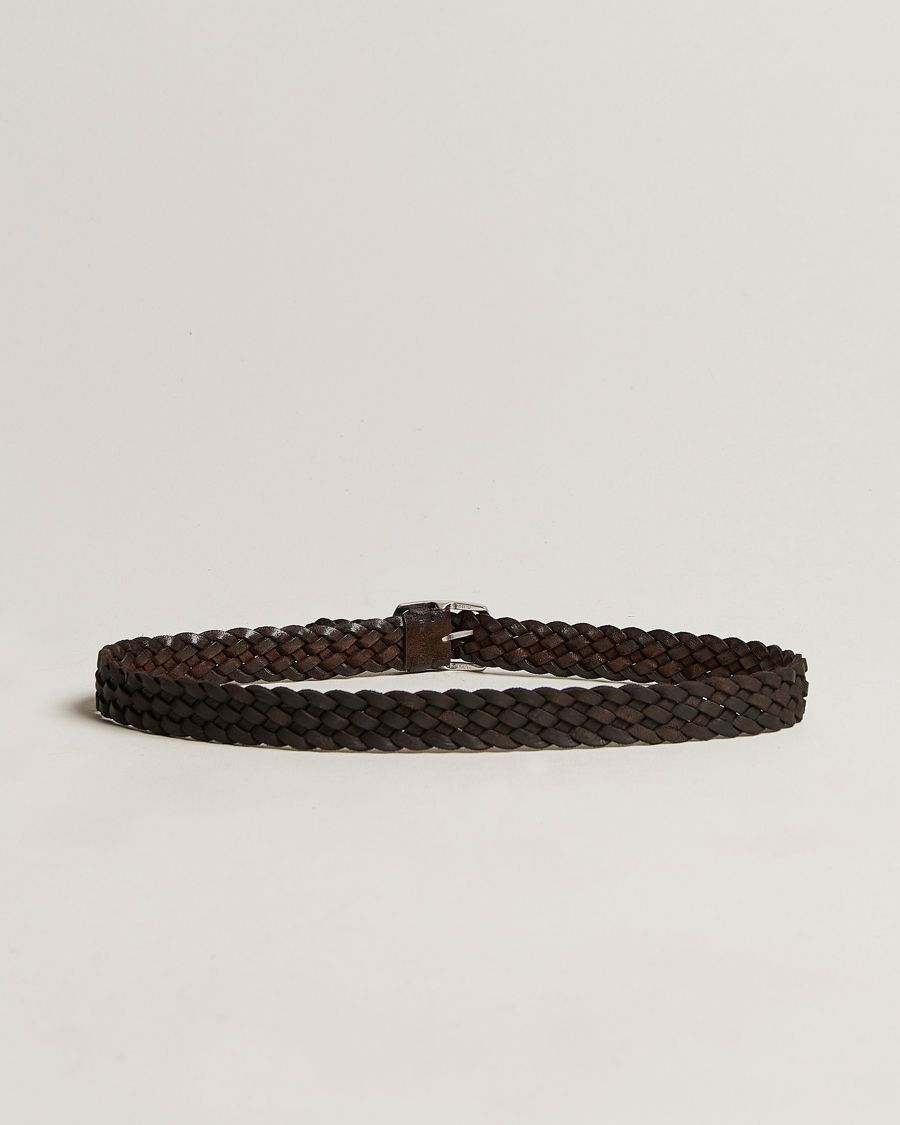 Herre | Orciani Double Sided Suede Belt Dark Brown | Orciani | Double Sided Suede Belt Dark Brown